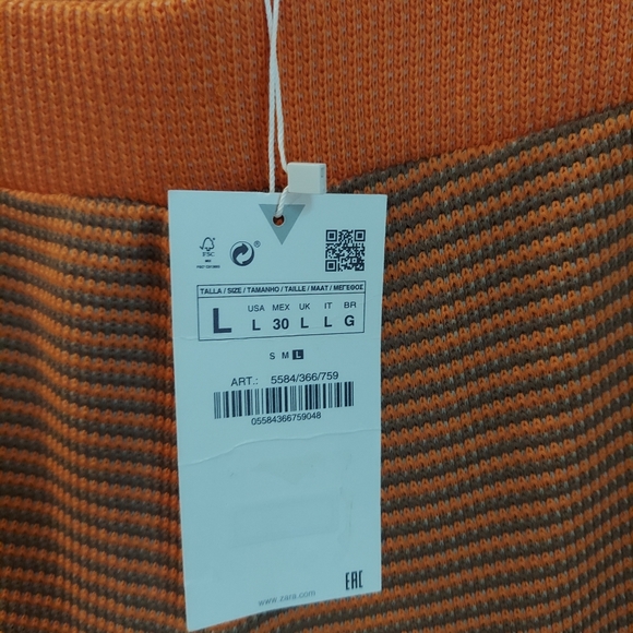 Zara stripe trousers size L - Picture 5 of 10